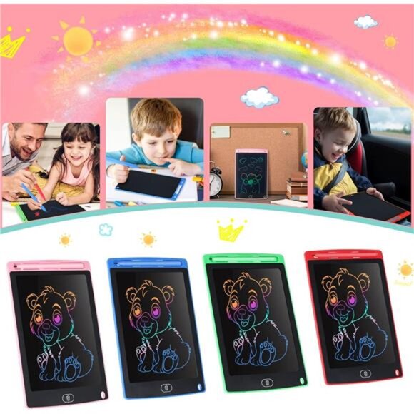 4 Pcs LCD Writing Tablet for Kids 8.5 Inch Doodle Board Drawing Tablet Toys - Picture 3 of 7